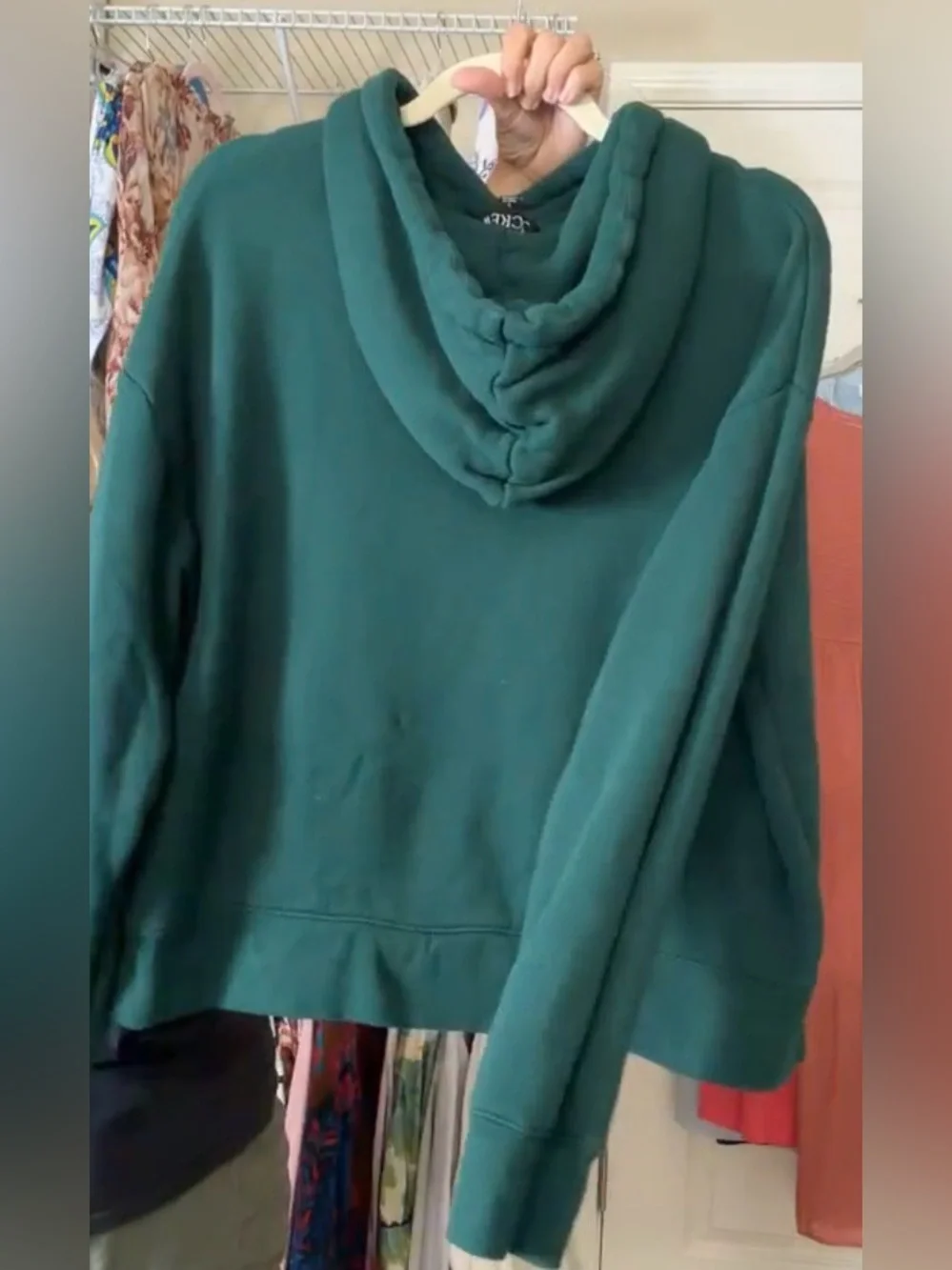 J Crew Men's Hoodie in Forest Green, Size Large